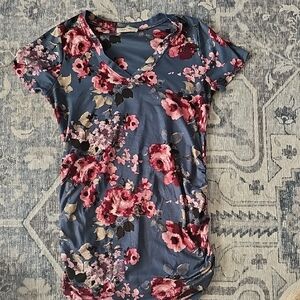 Floral V-Neck Maternity Women Top